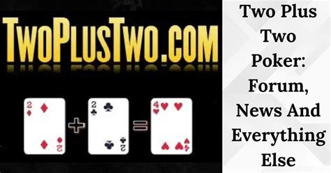 twoplustwo forums|2plus2 poker forum.